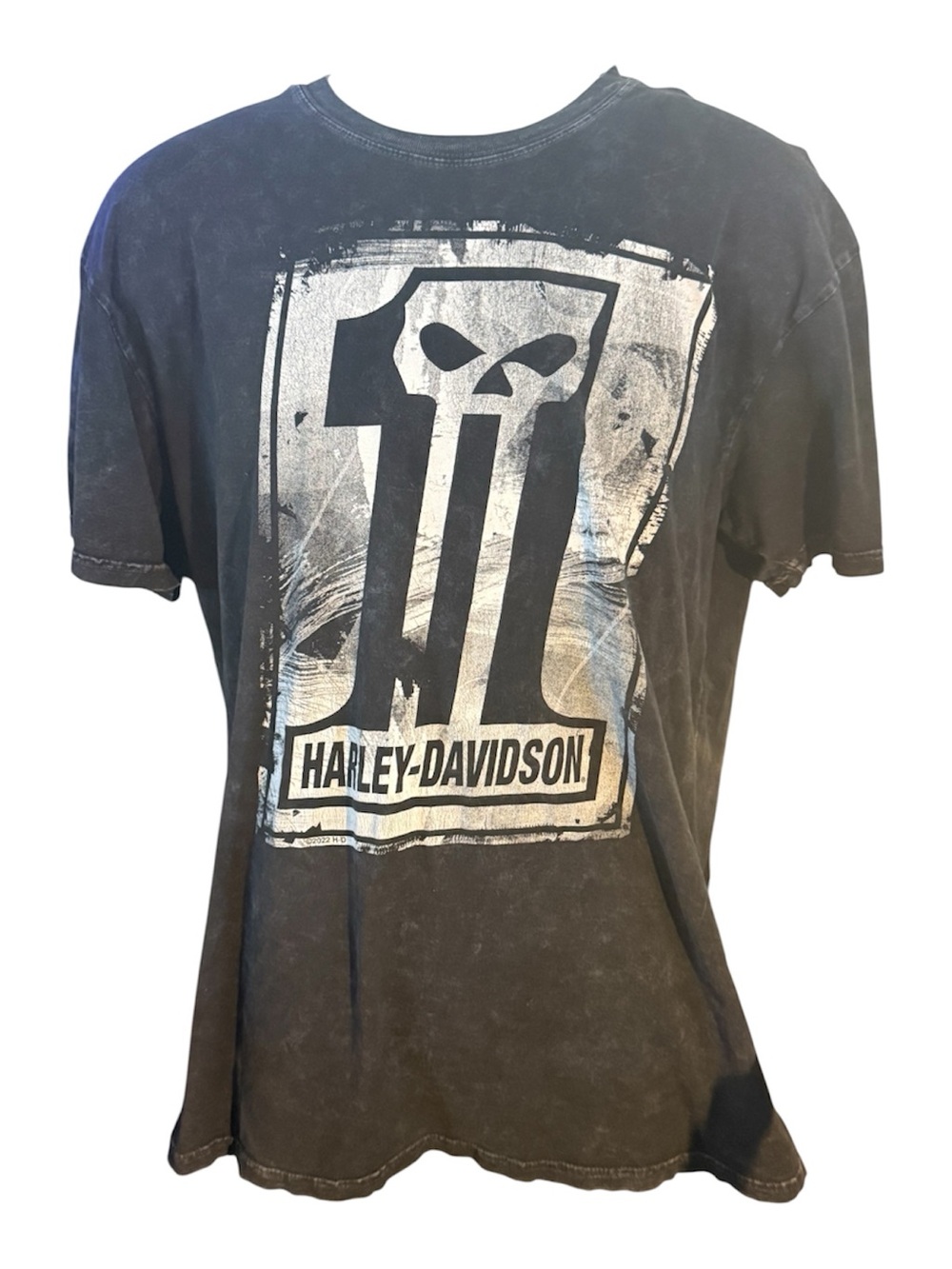 Harley-Davidson Men’s Large Teddy Morse Daytona Beach Skull Graphic T-Shirt